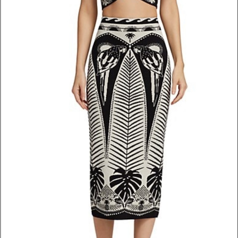 NWT Farm Rio macaw elegance midi skirt size medium - Picture 5 of 9